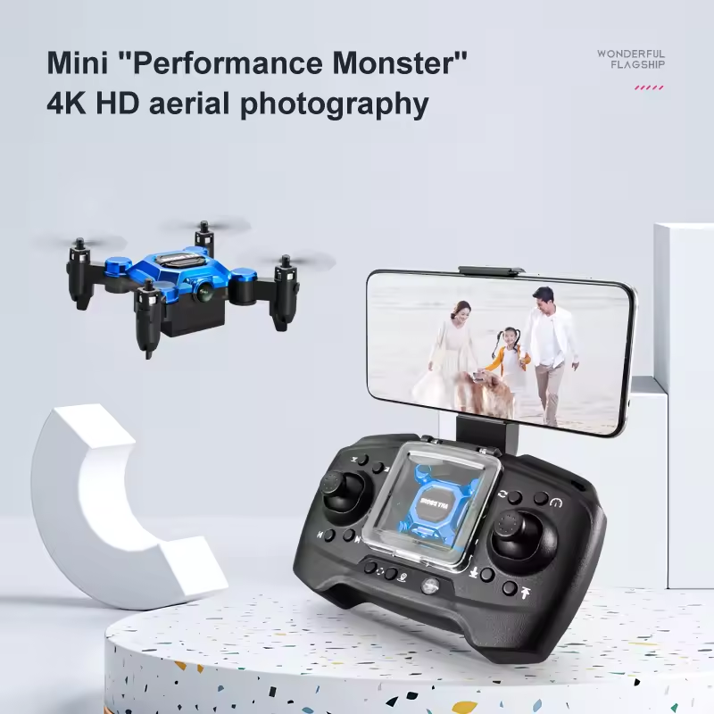 新型K04ミニ折りたたみ式ドローン、リモコン操作、空撮用クア - Drone Video Production のレビューと価格