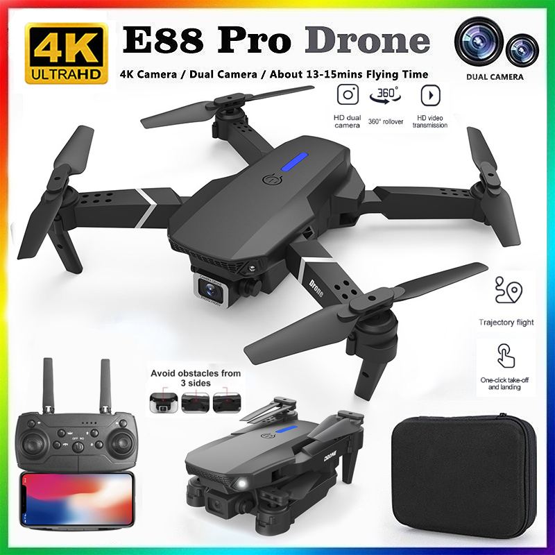 2026年新型 E88 プロ仕様 HD 4K RCドローン  - Drone Surveying のレビューと価格
