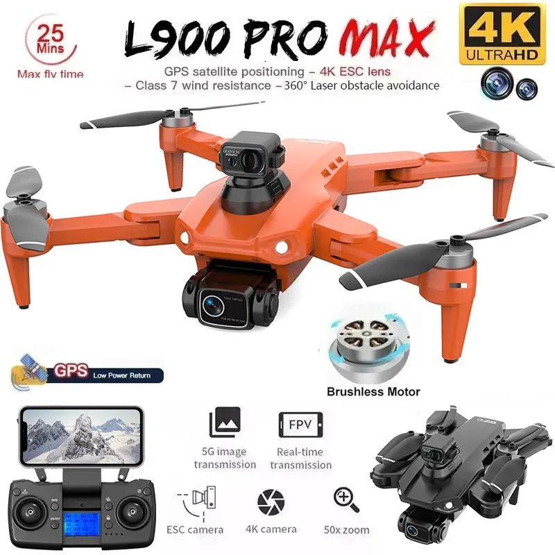 L900 Pro MAX GPS ドローン 4K プロフェッ - Drone Surveying のレビューと価格