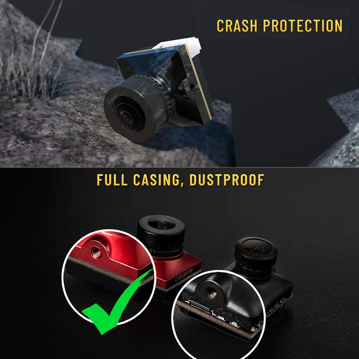 CADDX マイクロ FPV カメラ Ratel 2 4.5 - Drone Aerial Photography のレビューと価格