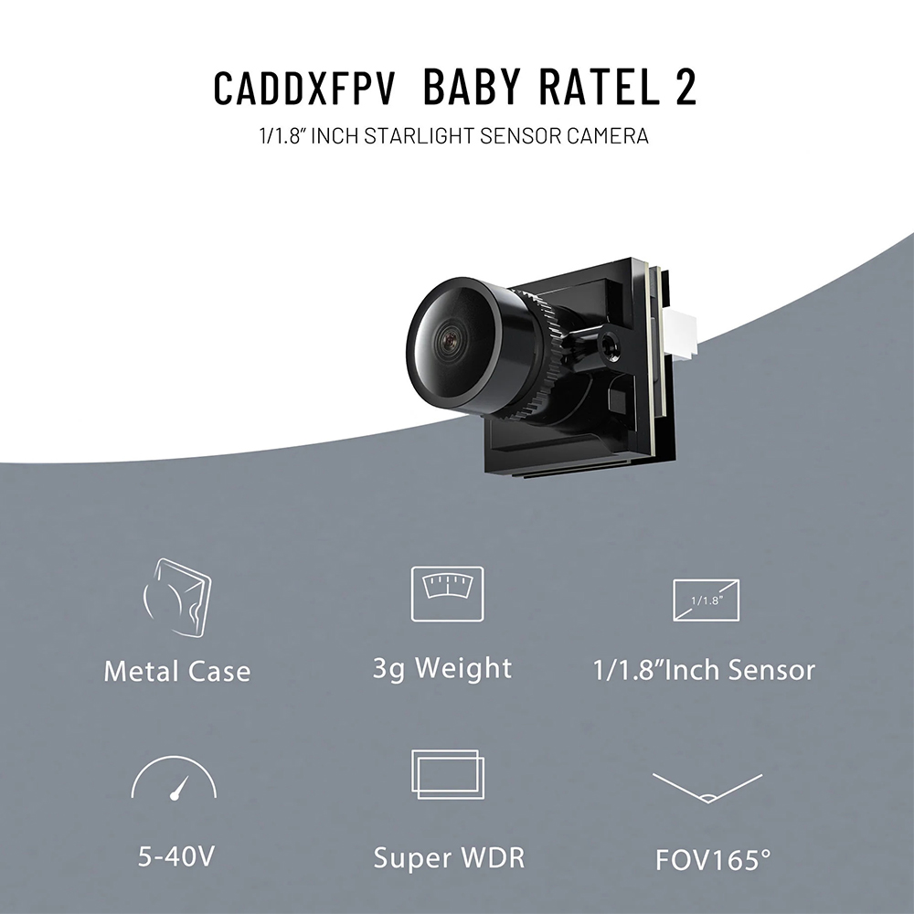 CADDX マイクロ FPV カメラ Ratel 2 4.5 - Drone Aerial Photography のレビューと価格