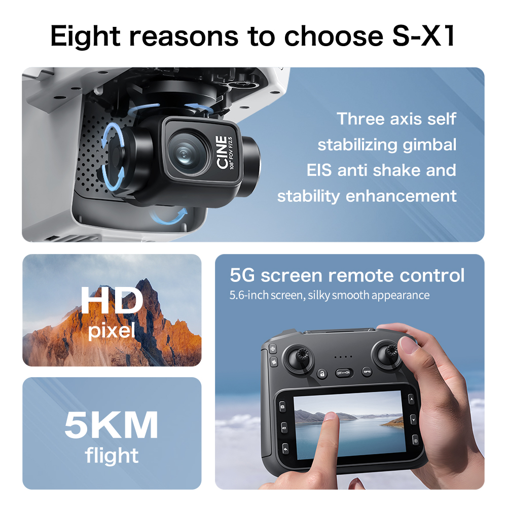 トップディール S-X1 MAX GPSドローン 3軸ジンバ - Drone Surveying のレビューと価格